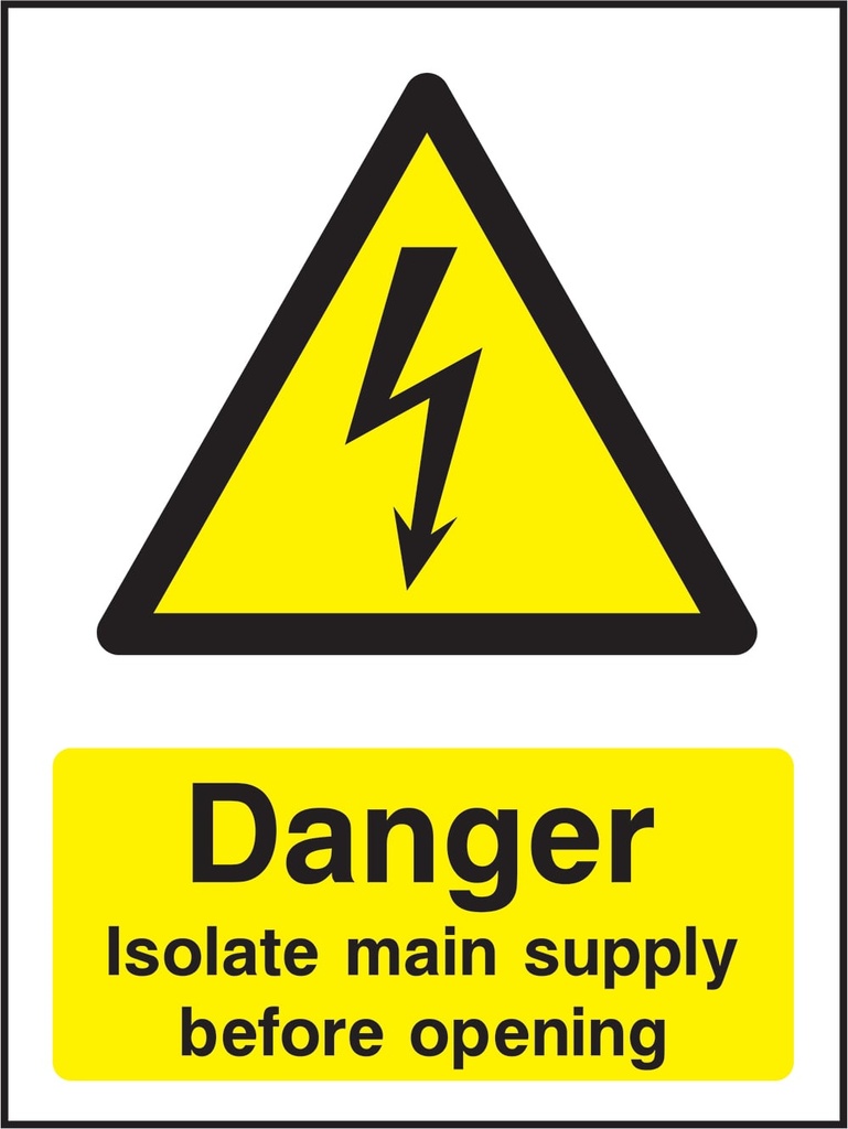 Electrical Hazard Warning Signs