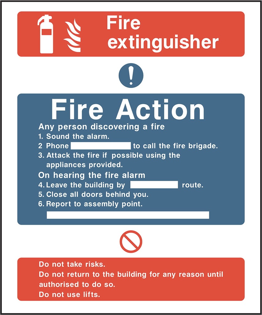 Fire Action Signs