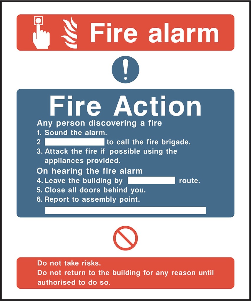 Fire Action Signs