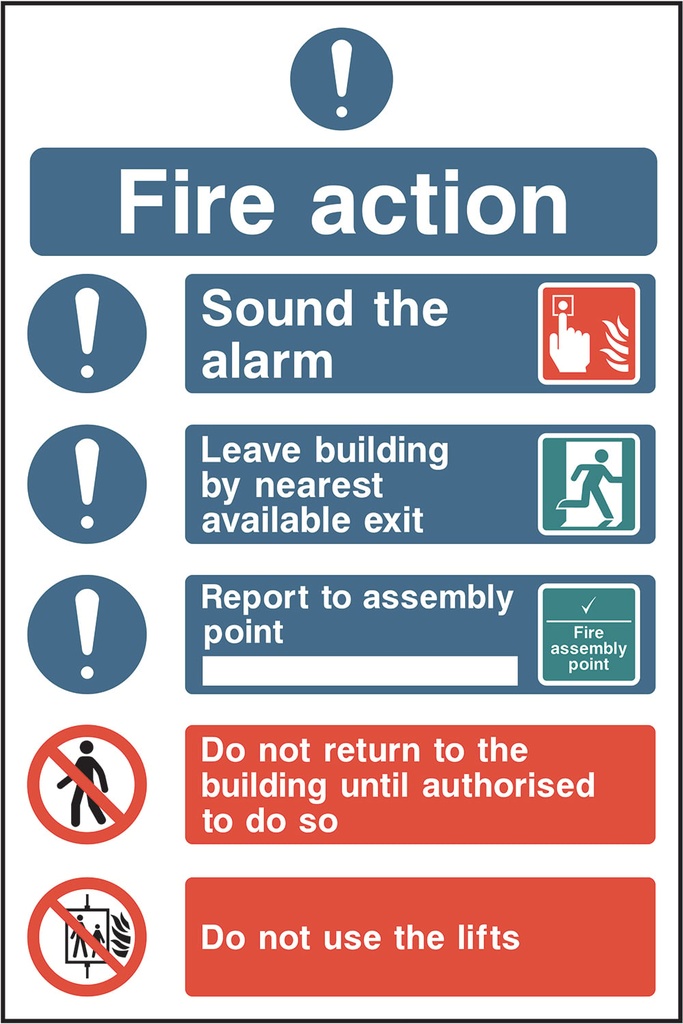 Fire Action Signs