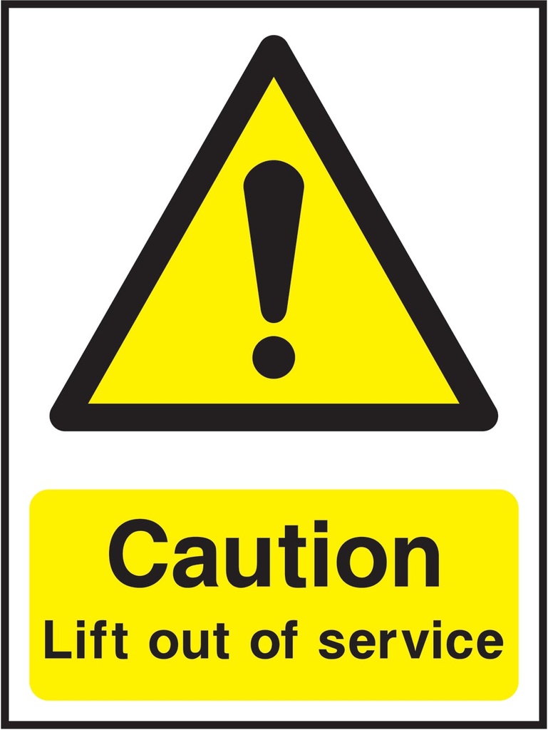 Lift & Escalator Safety Signs
