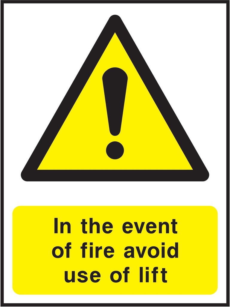 Lift & Escalator Safety Signs