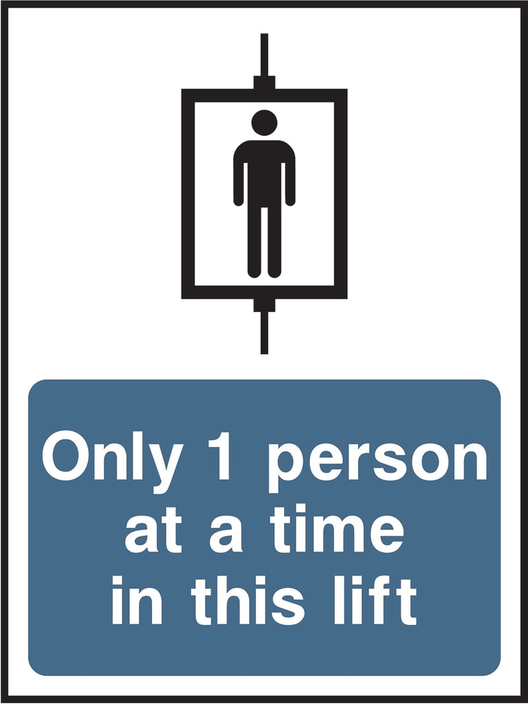 Lift & Escalator Safety Signs
