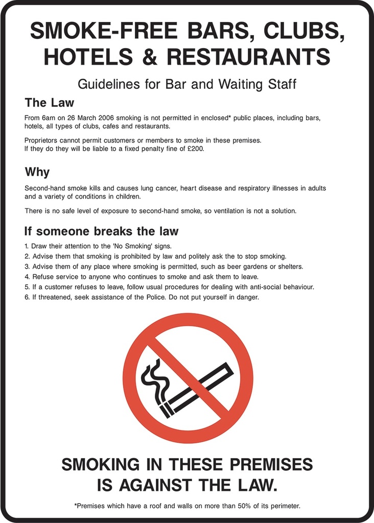 No Smoking Signs
