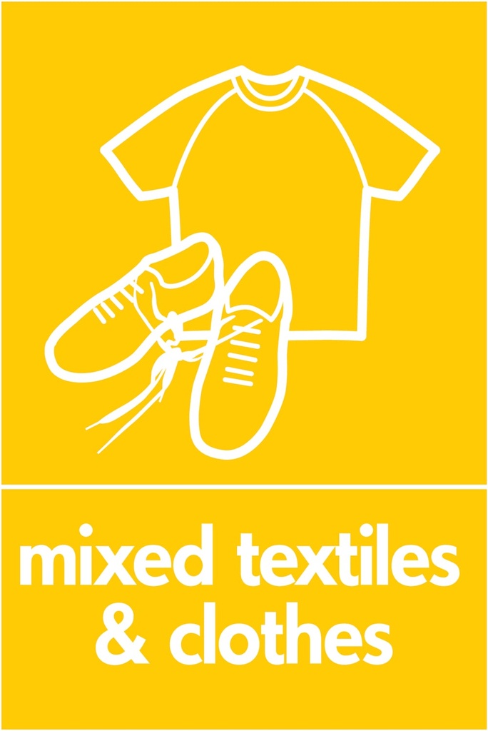 Textile Recycling Signs