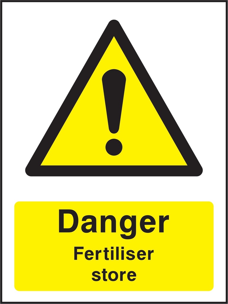 Agricultural Hazard, Chemical & Machinery Signs