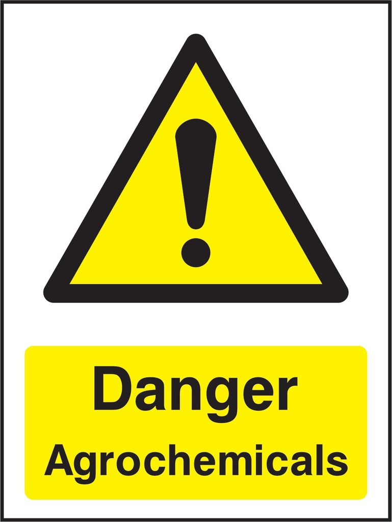 Agricultural Hazard, Chemical & Machinery Signs