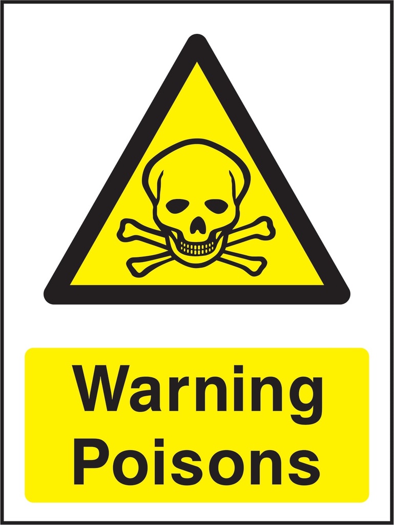 Agricultural Hazard, Chemical & Machinery Signs