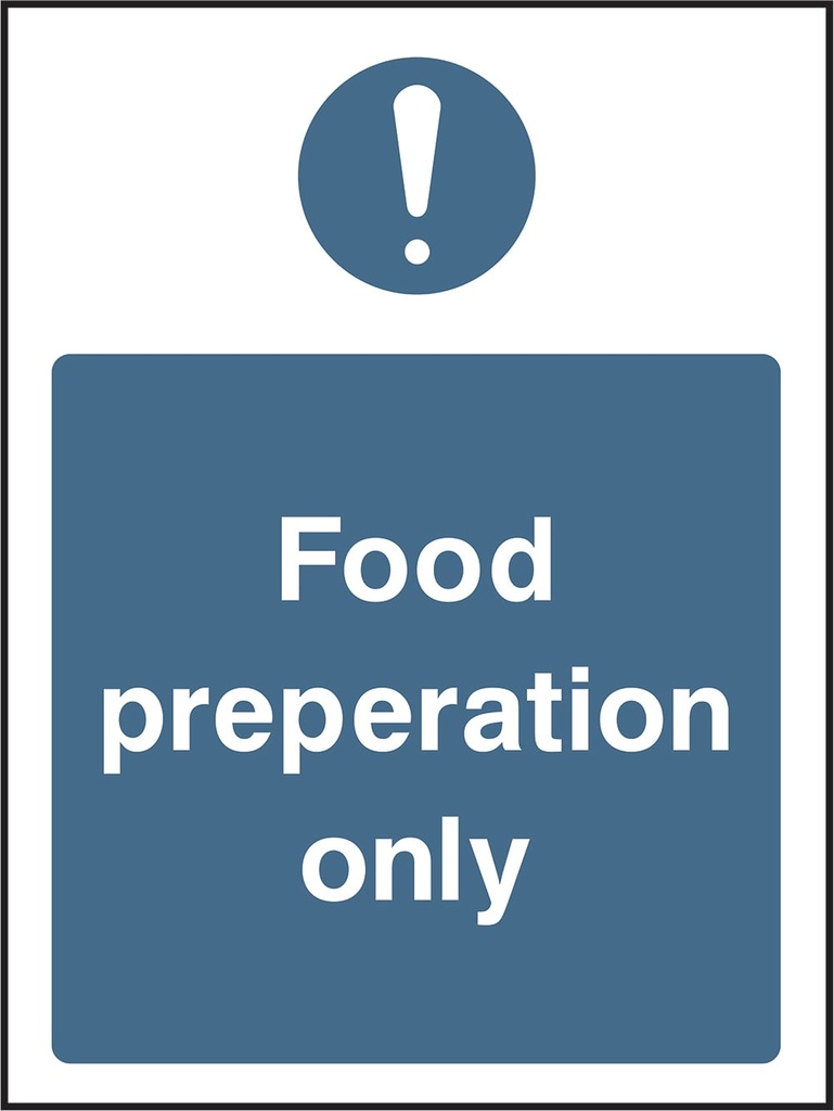 Food Preparation, Storage & Kitchen Safety Signs