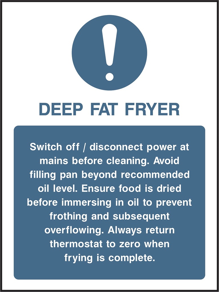 Food Preparation, Storage & Kitchen Safety Signs