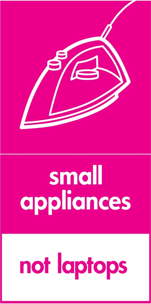 Small Electrical, Battery & Lighting Recycling Signs