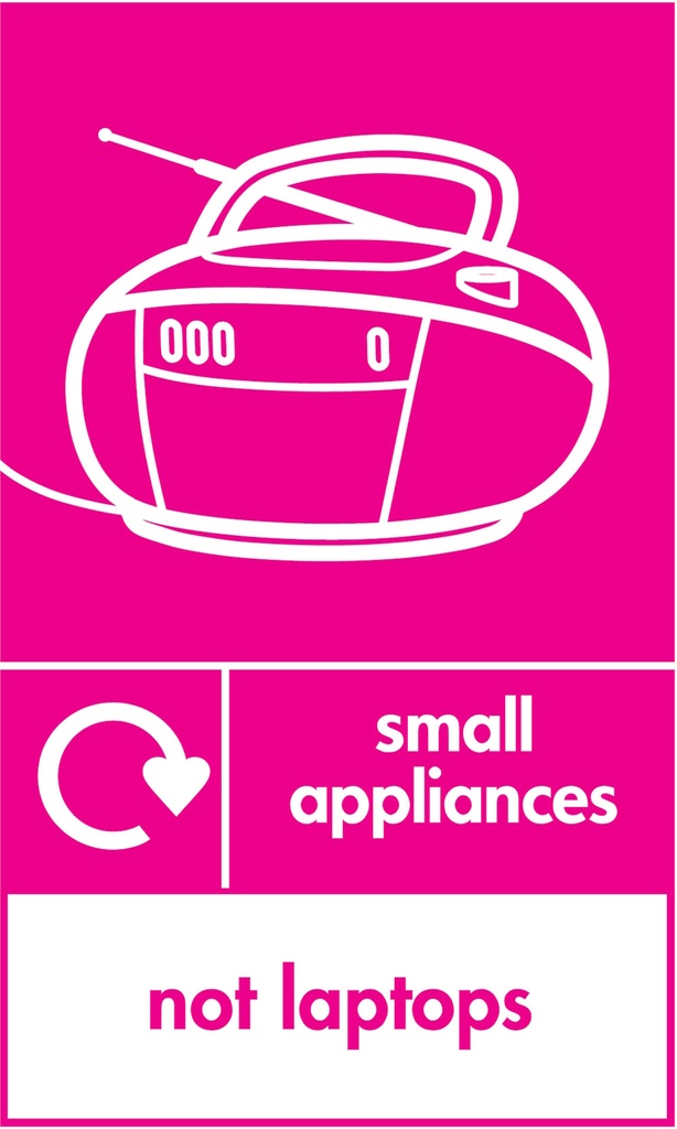 Small Electrical, Battery & Lighting Recycling Signs