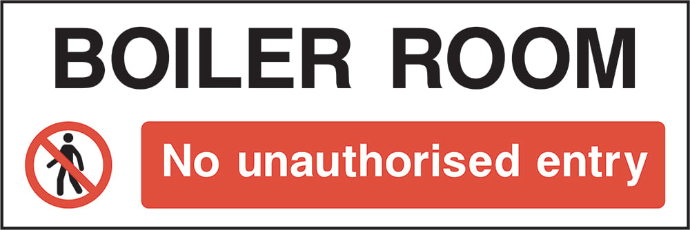 Signage: No Unauthorised Entry (ACCE0022)