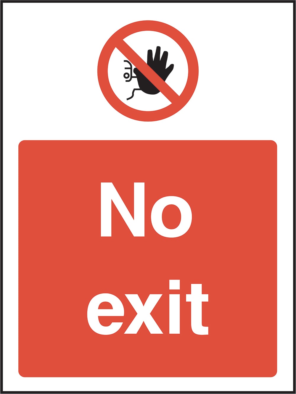 Signage: No Exit (ACCE0032)