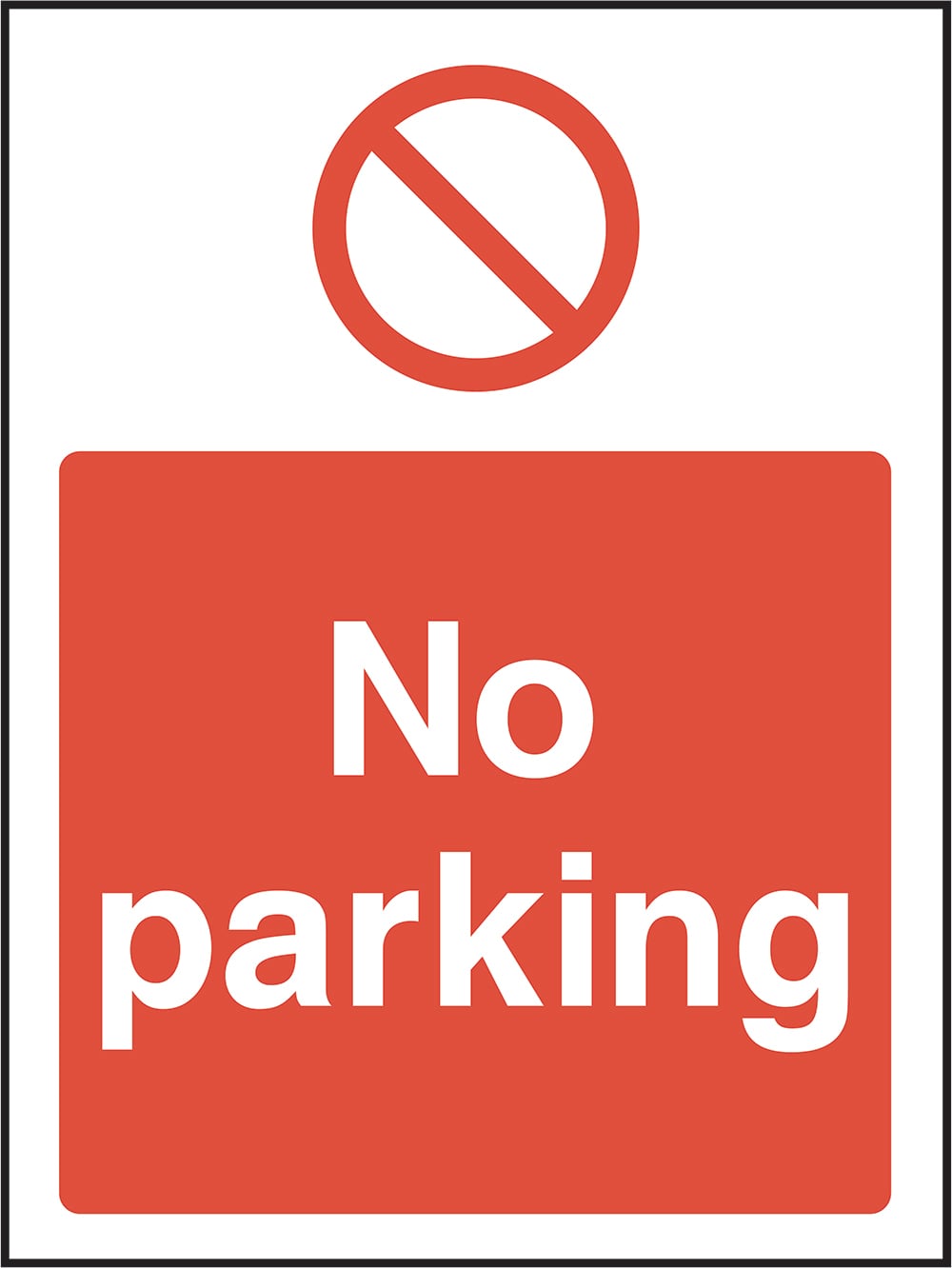 Signage: No Parking (ACCE0038)
