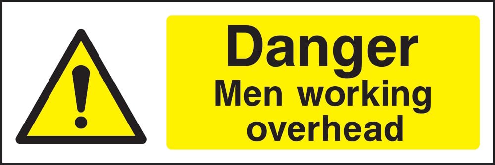 Signage: Danger Men Working Overhead (GENE1_0002)