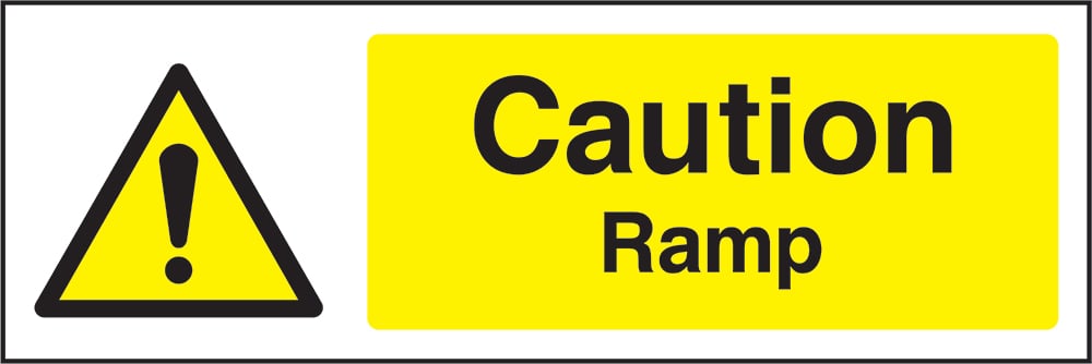 Signage: Caution Ramp (GENE1_0005)