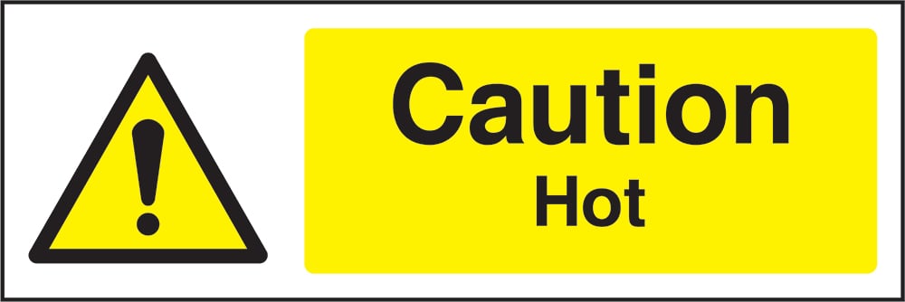 Signage: Caution Hot (GENE1_0009)