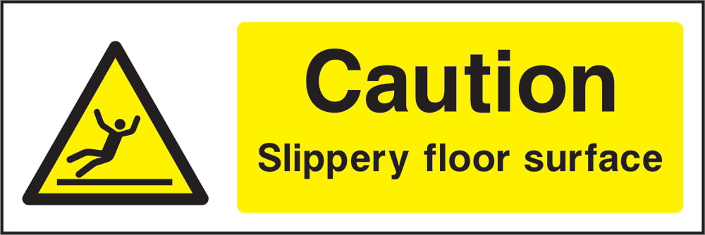 Signage: Caution Slippery Floor Surface (GENE1_0016)