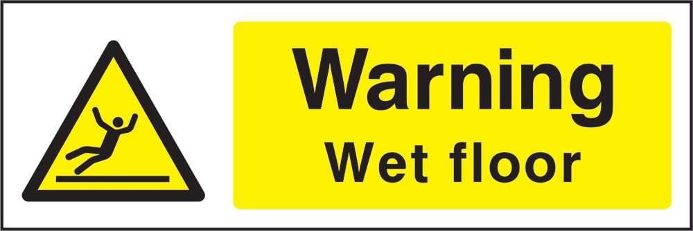 Signage: Warning Wet Floor (GENE1_0017)