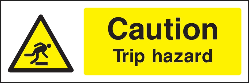 Signage: Caution Trip Hazard (GENE1_0018)