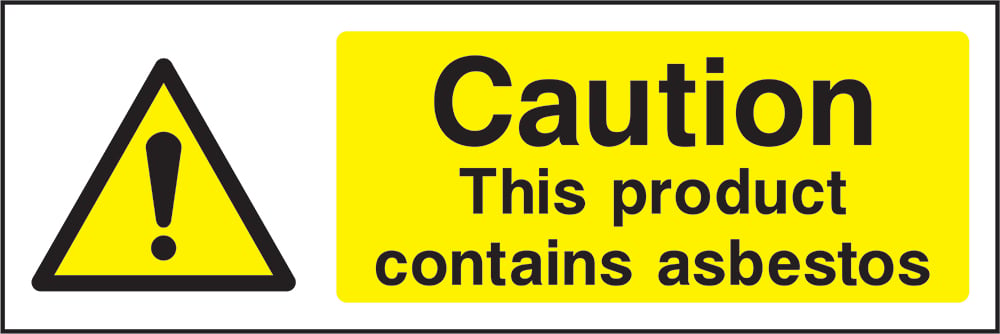 Signage: Caution Contains Asbestos (GENE1_0021)