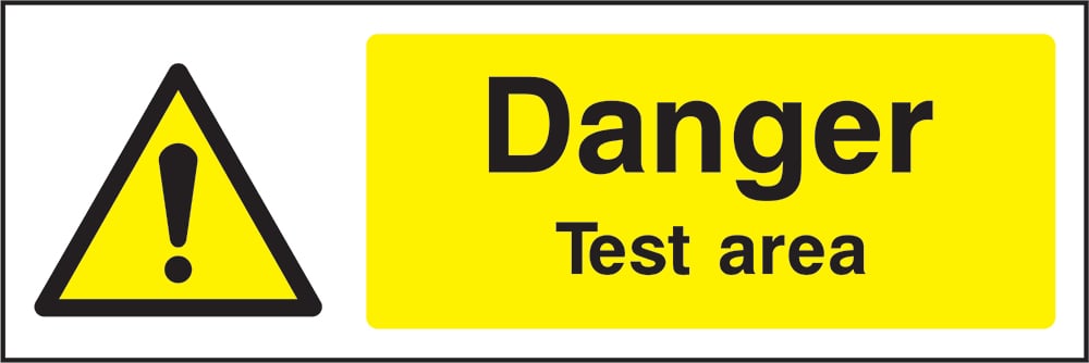 Signage: Danger Test Area (GENE1_0023)
