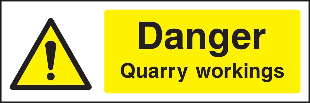 Signage: Danger Quarry Workings (GENE1_0024)