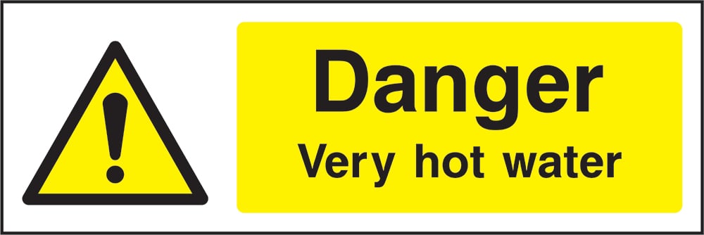 Signage: Danger Very Hot Water (GENE1_0025)