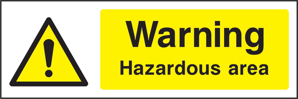 Signage: Warning Hazardous Area (GENE1_0027)