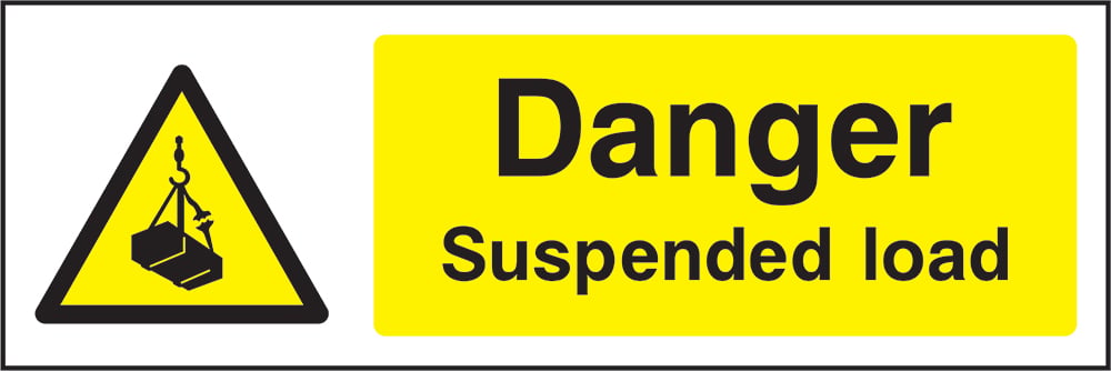 Signage: Danger Suspended Load (GENE1_0032)