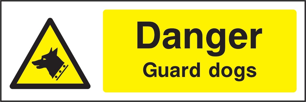 Signage: Danger Guard Dogs (GENE1_0033)