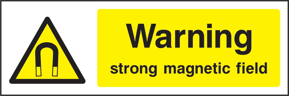 Signage: Warning Strong Magnetic Field (GENE1_0034)