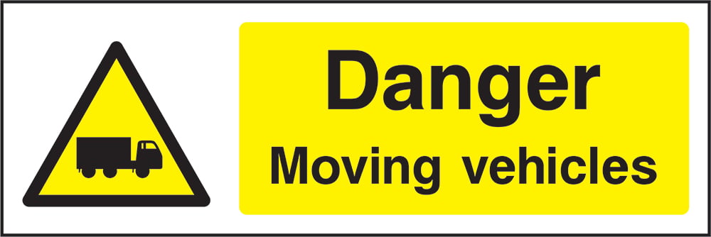 Signage: Danger Moving Vehicles (GENE1_0036)