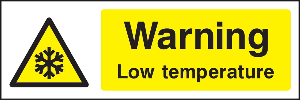 Signage: Warning Low Temperature (GENE1_0038)
