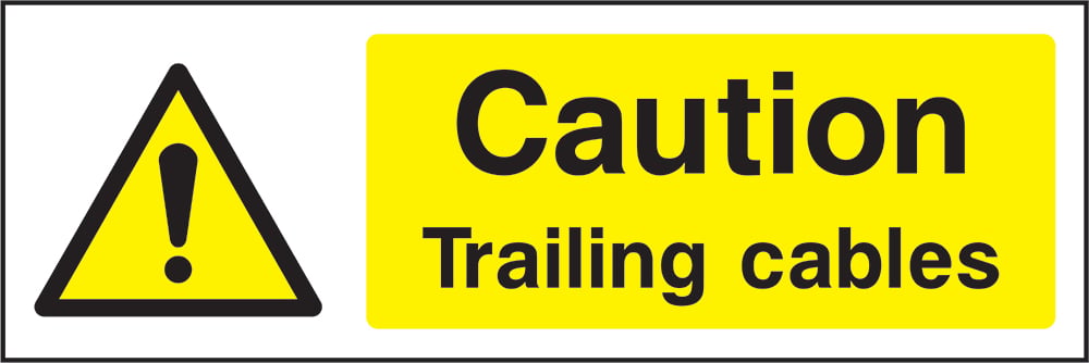 Signage: Caution Trailing Cables (GENE1_0040)