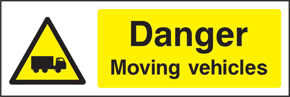 Signage: Danger Moving Vehicles (GENE1_0045)