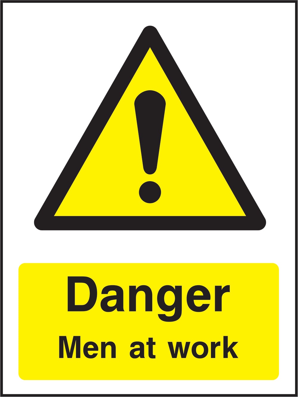 Signage: Danger Men At Work (GENE1_0048)