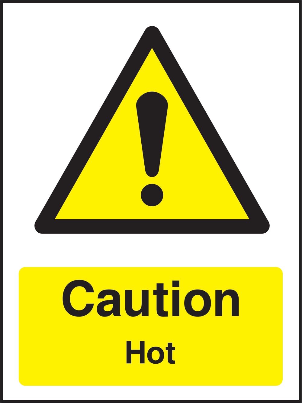 Signage: Caution Hot (GENE1_0056)