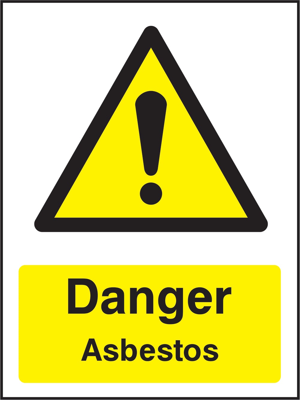 Signage: Danger Asbestos (GENE1_0062)