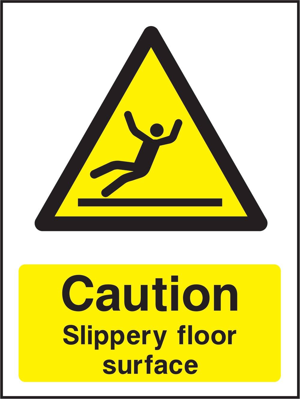 Signage: Caution Slippery Floor Surface (GENE1_0063)