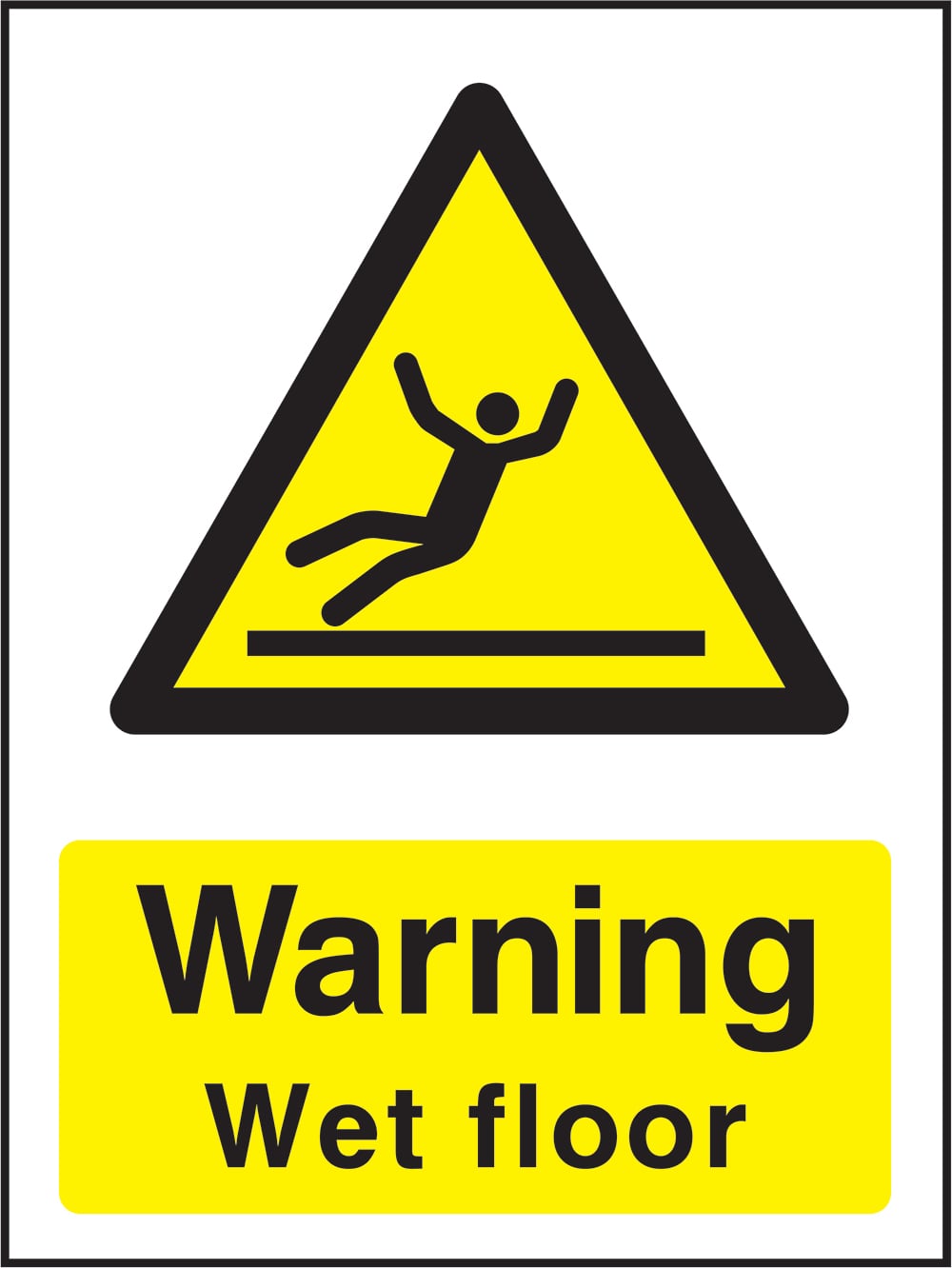 Signage: Warning Wet Floor (GENE1_0064)