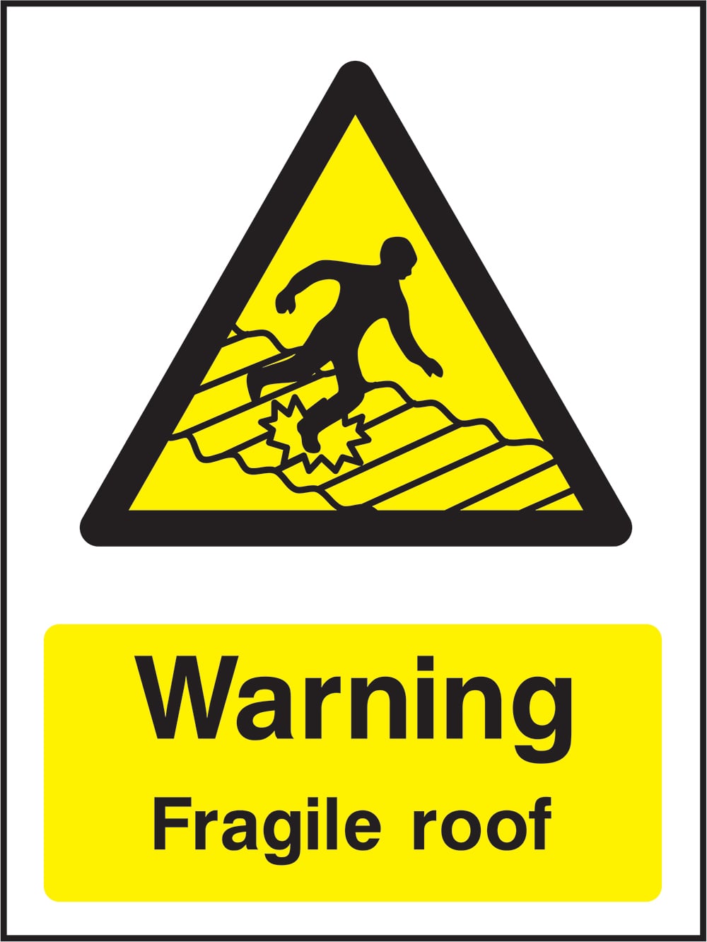 Signage: Warning Fragile Roof (GENE1_0076)