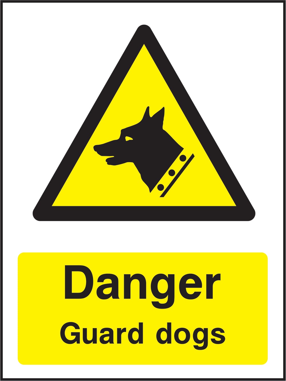 Signage: Danger Guard Dogs (GENE1_0080)