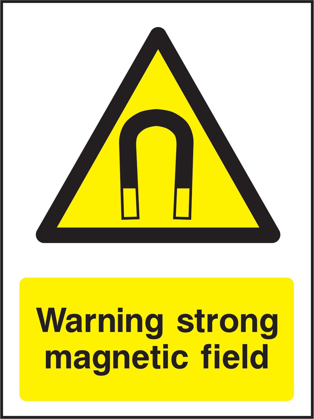 Signage: Warning Strong Magnetic Field (GENE1_0081)