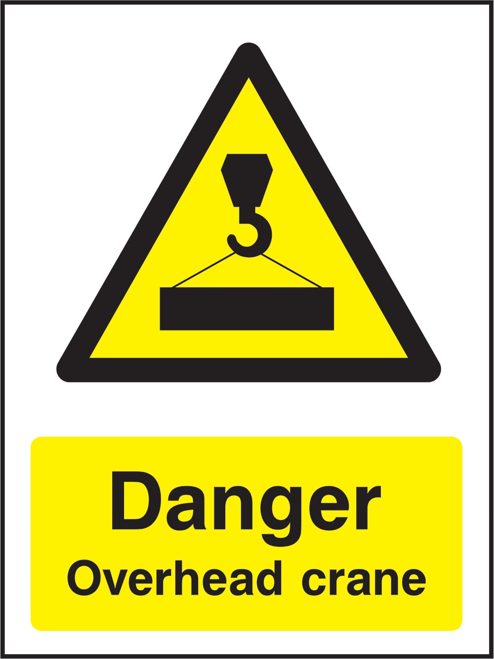 Signage: Danger Overhead Crane (GENE1_0082)