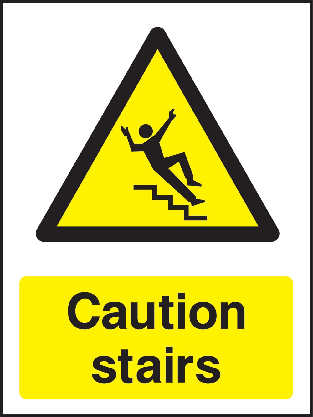 Signage: Caution Stairs (GENE1_0084)