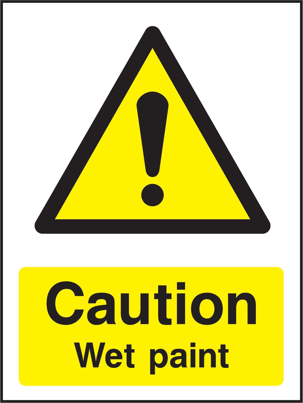 Signage: Caution Wet Paint (GENE1_0089)