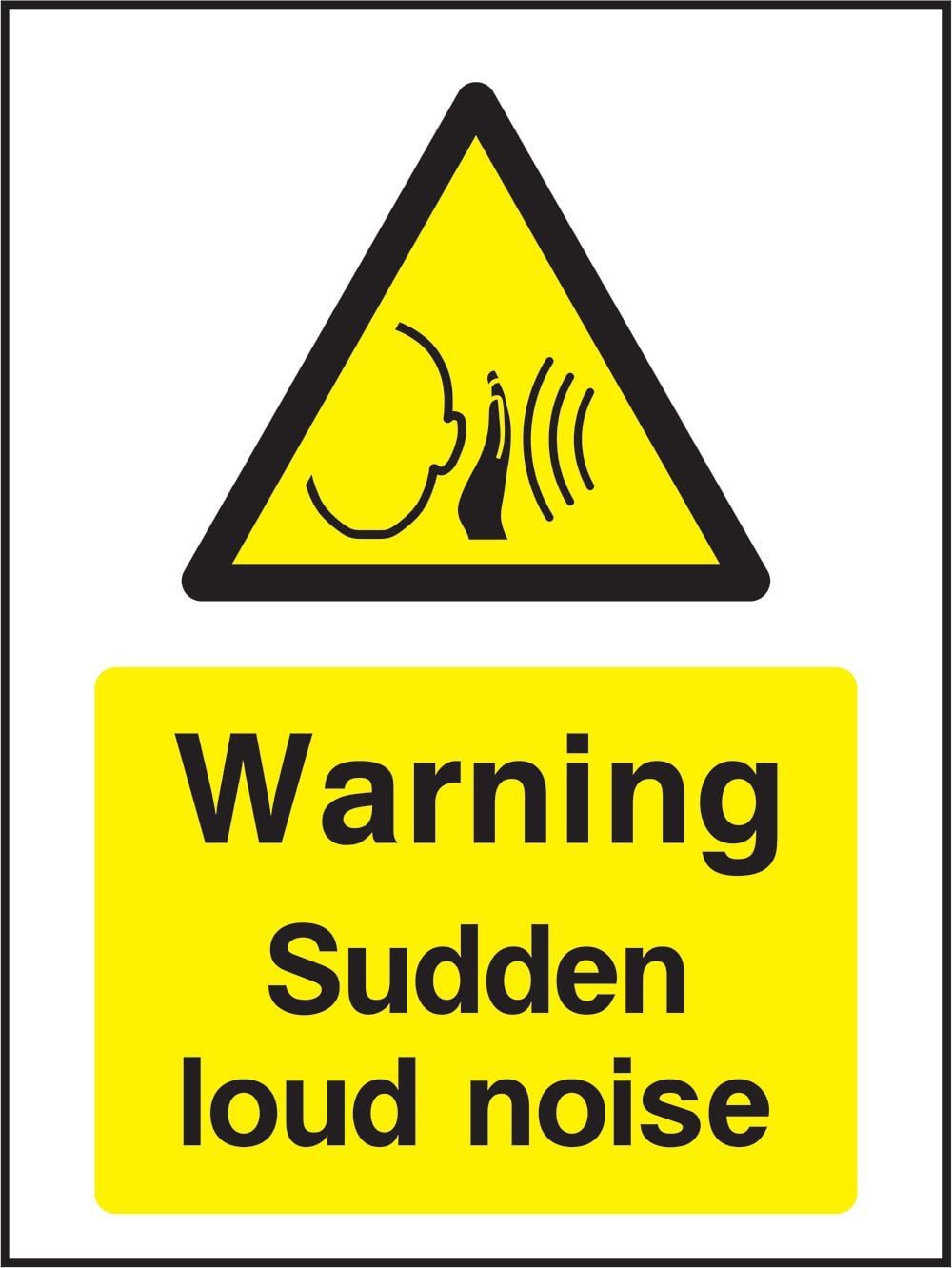 Signage: Warning Sudden Loud Noise (GENE1_0093)