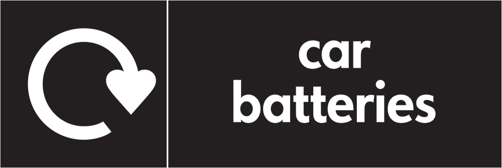 Signage: Car Batteries Return (AUTO0005)
